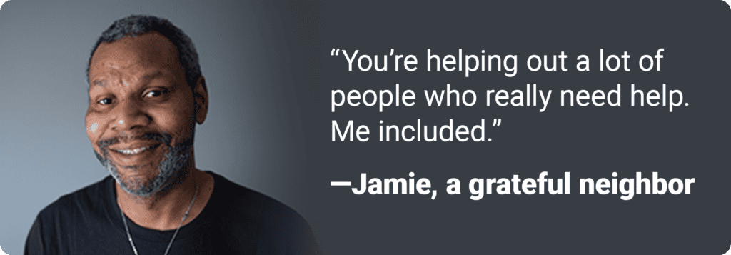 You're helping out a lot of people who really need help. Me included. — Jamie