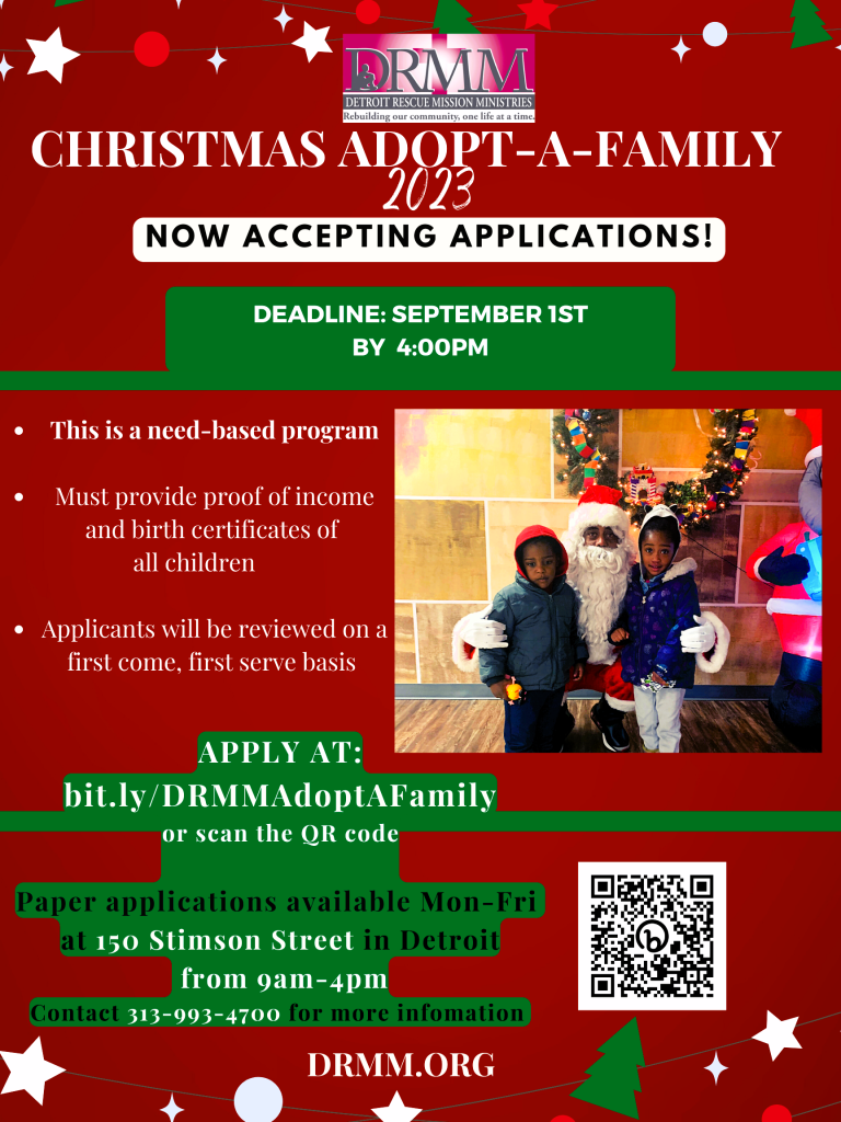 DRMM Annual Christmas AdoptAFamily campaign is now accepting