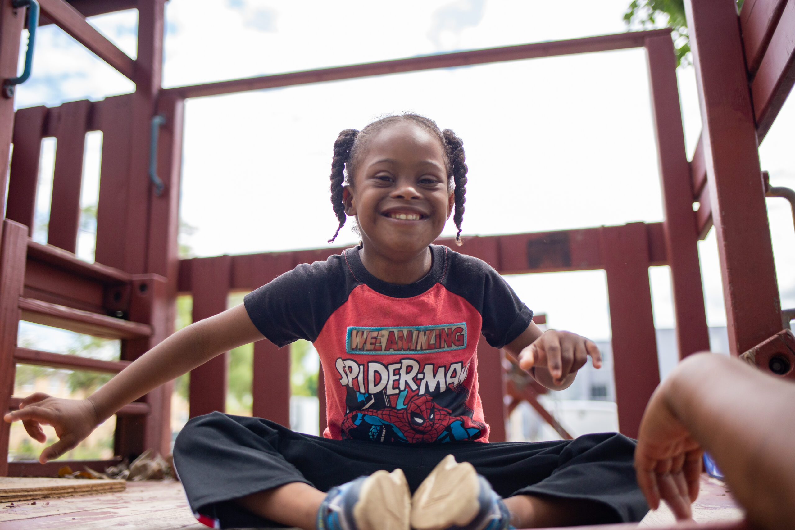 child on playground