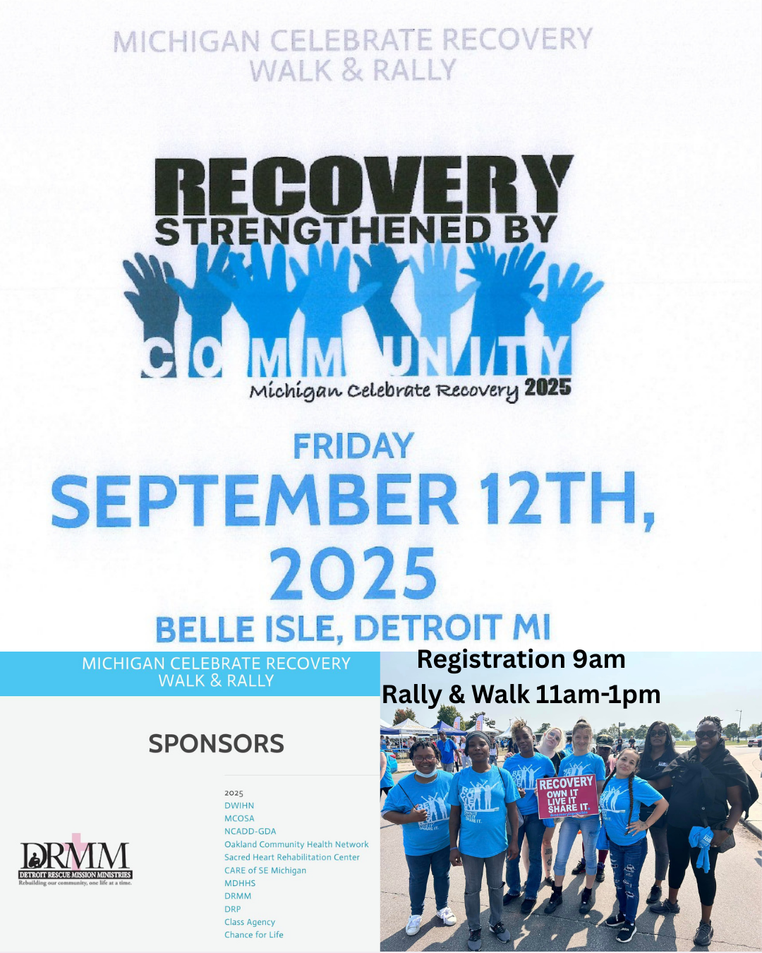 DRMM Proud Sponsor of the 2025 Michigan Celebrate Recovery Walk & Rally