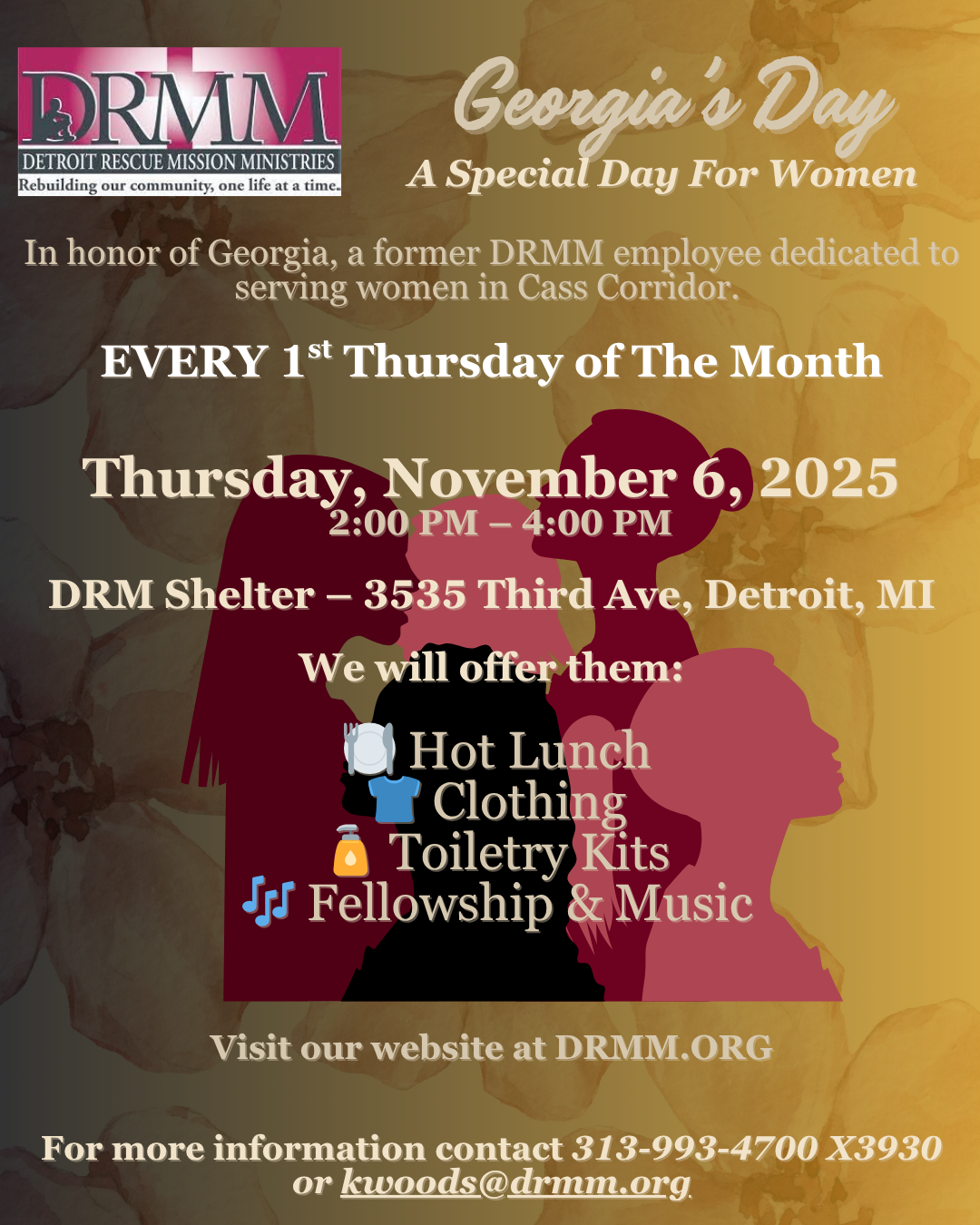 DRMM Hosts Georgia’s Day-Our Monthly Special Day for Women