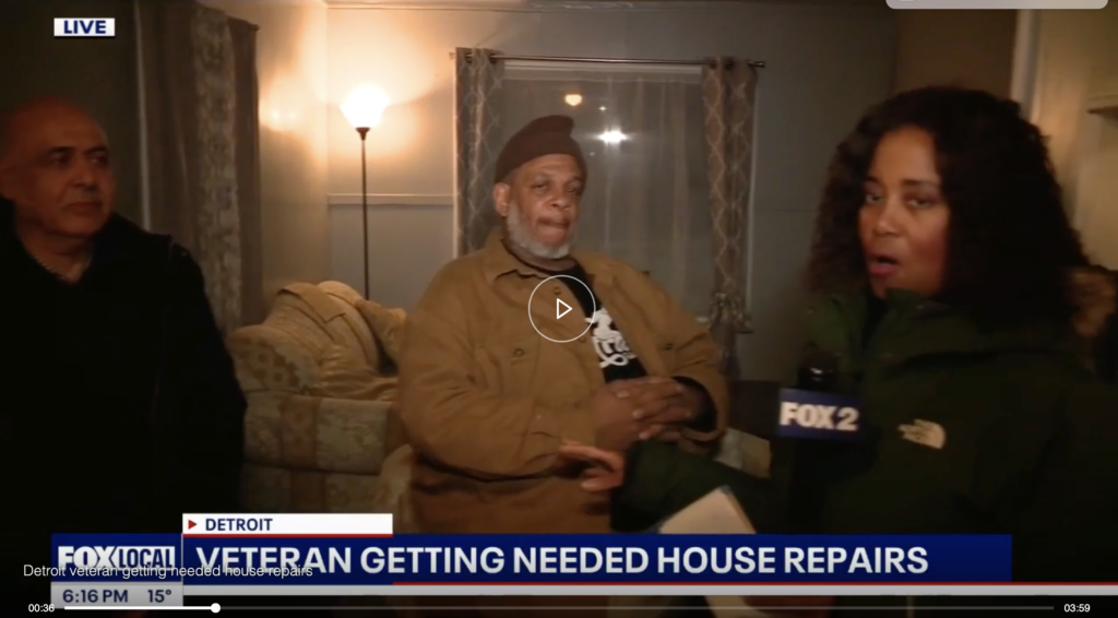 Detroit Rescue Mission help veteran in need