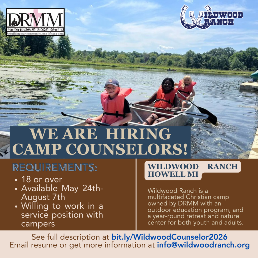Wildwood Ranch in Howell, MI is now hiring camp counselors for Summer 2026! We’re looking for enthusiastic, responsible, and fun-loving team members to help make this summer unforgettable for our campers.